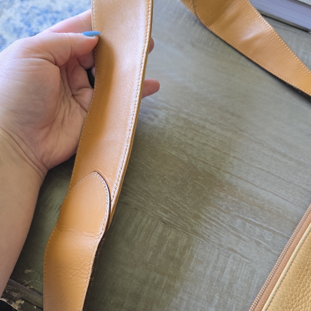 Gucci Tan Leather Shoulder Bag with Structured Design - Picture 2 of 7